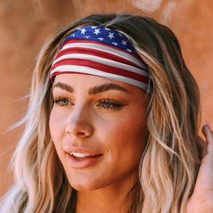 USA American Flag Patriotic Knotted Headband